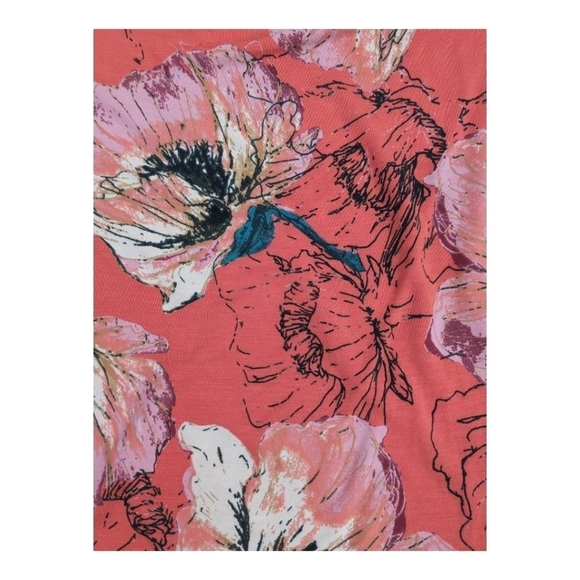 Free People We The Free Top Birds of Paradise Floral Bohochic Bell Sleeve Med - Picture 6 of 9